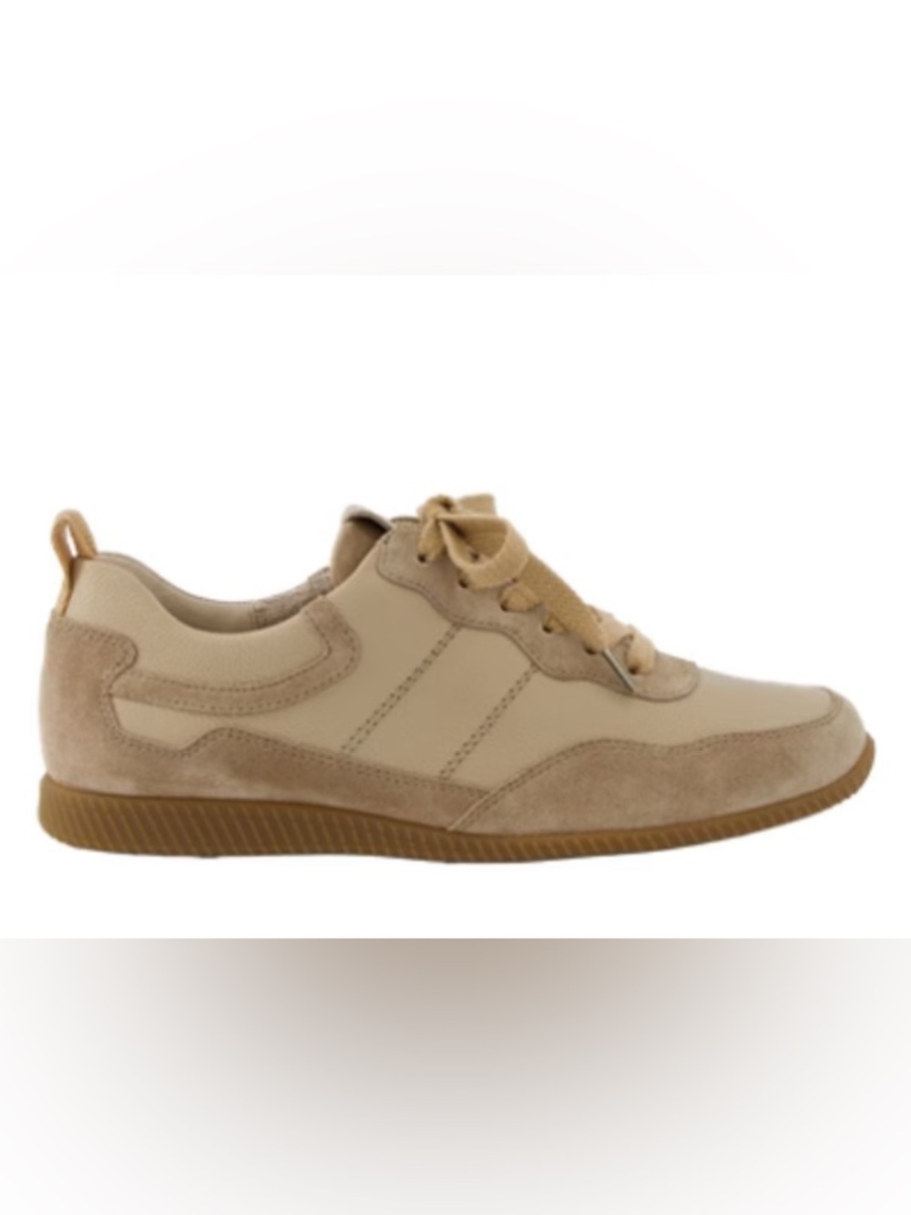 Beige Leather Sneaker. Never used. In box